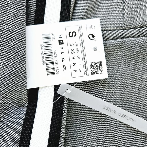 ZARA JOGGER WAIST PANTS - Picture 5 of 6